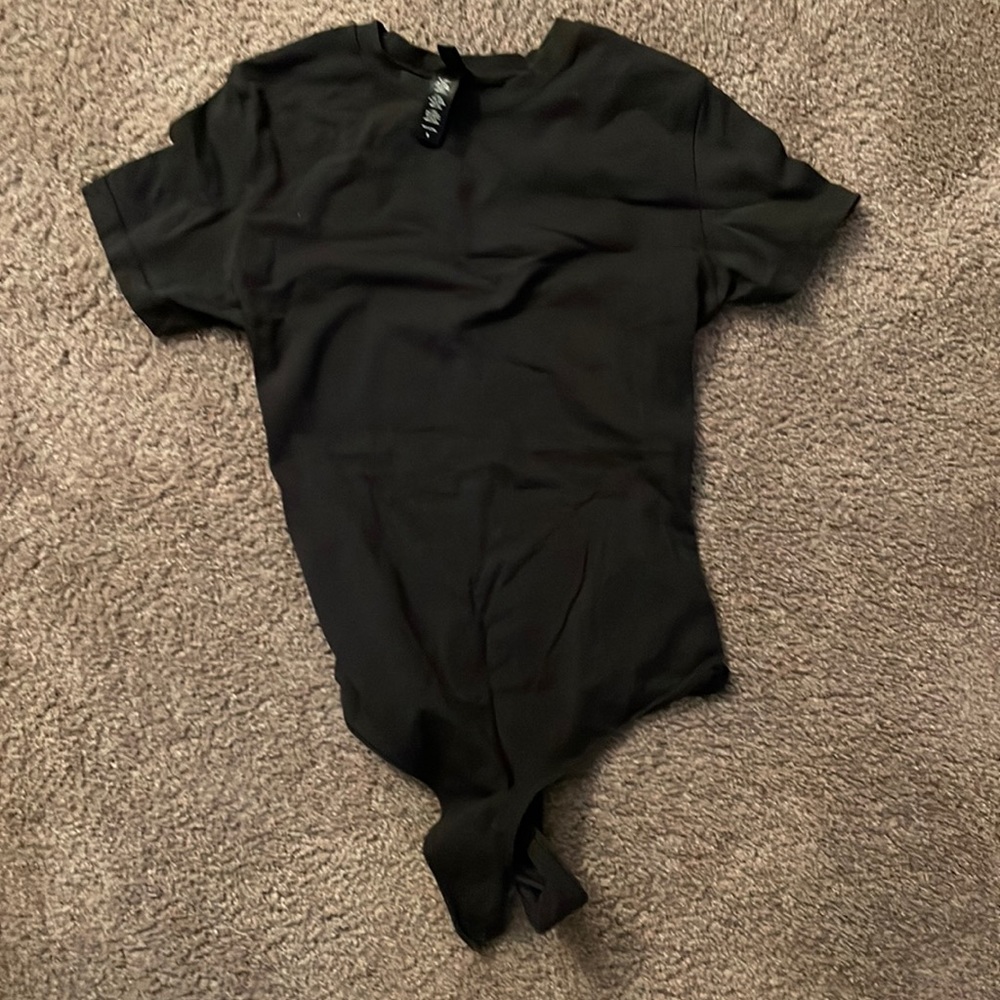 Black skims cotton bodysuit size s